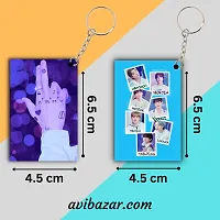 BTS Keychain for BTS Army | Hd Design Printed Acrylic Keychain Bts Army Keychain For Bts Lover | BTS Army Gift For Girls Boys , Beautiful Gift for BTS Army Fan ( ACR 06 )-thumb2