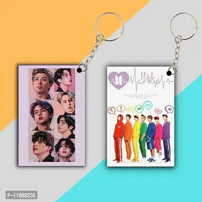 BTS Keychain for BTS Army | Hd Design Printed Acrylic Keychain Bts Army Keychain For Bts Lover | BTS Army Gift For Girls Boys , Beautiful Gift for BTS Army Fan ( ACR 04 )