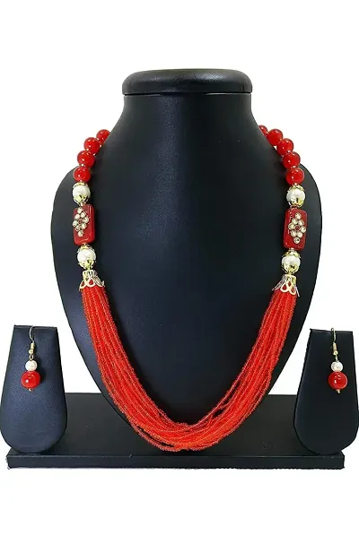 Stylish Pearl Jewellery Set For Women