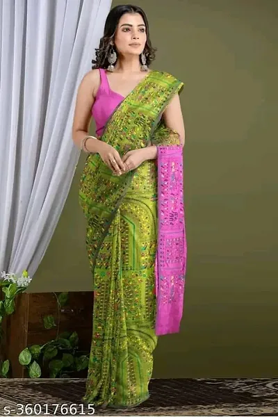 Elegant Saree with Blouse piece For Women