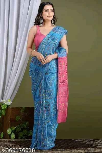 Elegant Saree with Blouse piece For Women