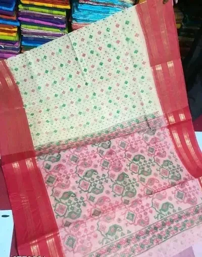 Taant Sarees With Blouse Piece