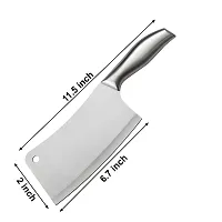 SharpX 1 Pc Stainless Steel Knife High German Stainless Steel Vegetable, Meat Cleaver Butcher Chef Chopper Kitchen-thumb2