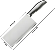 SharpX 1 Pc Stainless Steel Knife 7-Inch Stainless Meat Cleaver: Precision Chopping for Home  Restaurant Chefs-thumb3