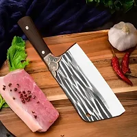 SharpX 1 Pc Stainless Steel Knife Pakka Wood Chef | Cleaver Knife for Meat  Vegetable Cutting, Chopping, Slicing-thumb3