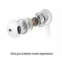 Compatible With for Vivo V20 Earphone Original Wired Stereo Deep Bass Hands-Free Headsets | 3.5 MM Audio Jack | Answer Calling With Mic, Call End Button |VIVO Earphone White-thumb1