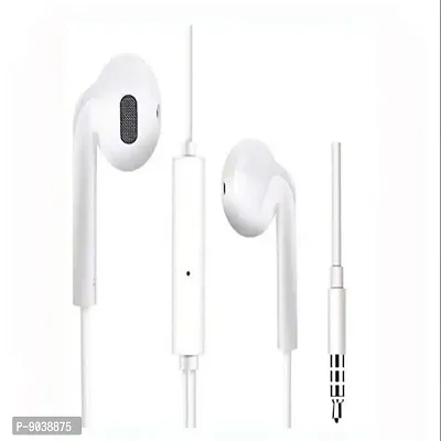 Compatible With for OPO F11 earphone Original Wired Stereo Deep Bass Hands-Free Headsets | 3.5 MM Audio Jack | Answer Calling With Mic, Call End Button | OPO earphone White-thumb0