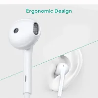 Compatible With for OPO F11 earphone Original Wired Stereo Deep Bass Hands-Free Headsets | 3.5 MM Audio Jack | Answer Calling With Mic, Call End Button | OPO earphone White-thumb2