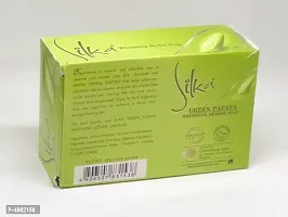 Silka Green Papaya Whitening Soap 135g-thumb1