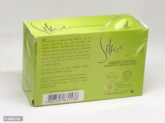 Silka Green Papaya Whitening Soap 135g-thumb2