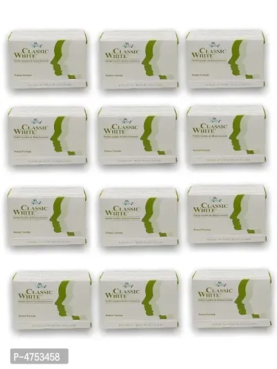 Classic White Skin Whitening Soap (Pack of 12, 85g Each)-thumb0