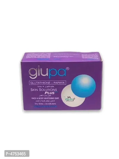 Glupa Skin Solution Plus Face And Body Whitening Bar 135g
