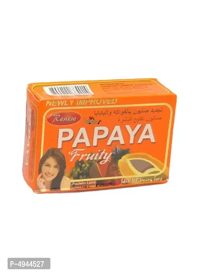 Renew Papaya Fruity Skin Whitening Soap 135g-thumb0