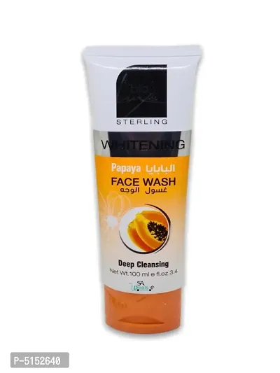 Bio Luxe Sterling Whitening Papaya Face Wash for Deep Cleansing Skin (100 ml)