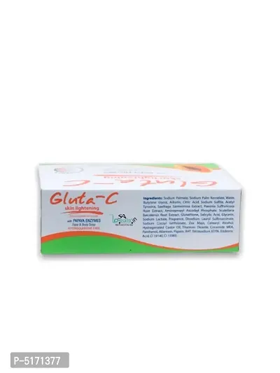 Gluta C Intensive Whitening With Papaya Face And Body Soap (Pack of 3, 135g Each)-thumb2