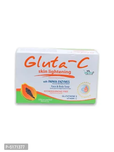 Gluta C Intensive Whitening With Papaya Face And Body Soap (Pack of 3, 135g Each)-thumb4
