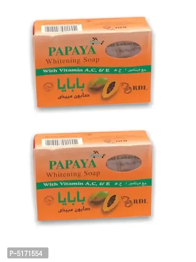 RDL Papaya Whitening Soap (Pack Of 2, 135g Each)