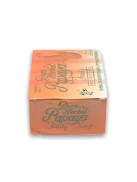 Pure Herbal Papaya Soap (Pack Of 3, 135g Each)-thumb1