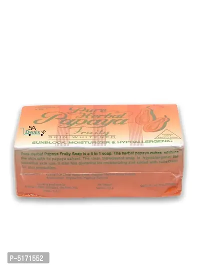 Pure Herbal Papaya Soap (Pack Of 3, 135g Each)-thumb4