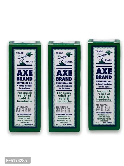 Axe Brand Universal Oil Imported from Singapore 5ml (3 Pack Of 5ml)