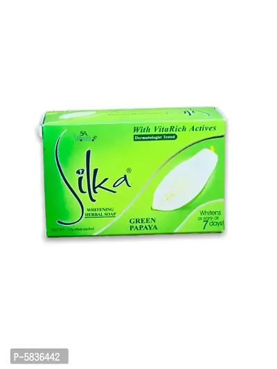 Silka Whitening Herbal Green Papaya Soap 135g-thumb0