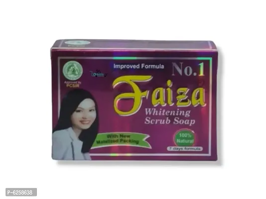 Faiza no.1 whitening scrub soap 100g-thumb0