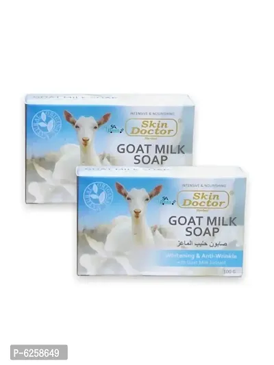 Skin Doctor Goat Milk Soap Whitening and Anti-wrinkle 100g (Pack Of 2, 100g Each)-thumb0