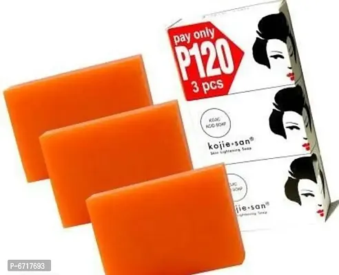 Kojic Kojie San Skin Whitening Soap (ACID SOAP) (3 x 100 g)-thumb0