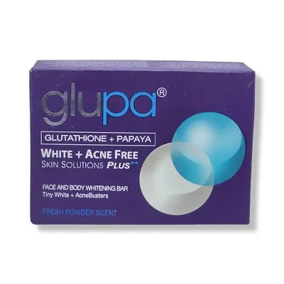 Glupa Skin Solution Plus Face And Body Whitening Bar 100g