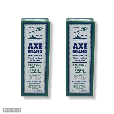 AXE BRAND UNIVERSAL OIL For quick relief of cold  headache 14ml (Pack of 2)