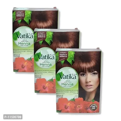 Vatika Henna Hair Colours - Burgundy 3.6 (Pack of 3)