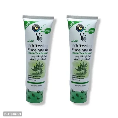 Yc whitening green tea extract Face wash 100ml (Pack of 2)