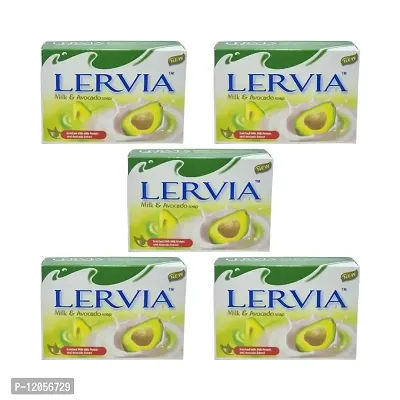 Lervia Milk and Avocado Soap 90g (Pack of 5)