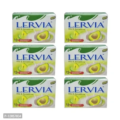 Lervia Milk and Avocado Soap 90g (Pack of 6)