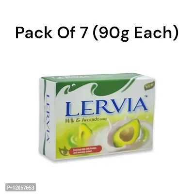 Lervia Milk and Avocado Soap 90g (Pack of 7)