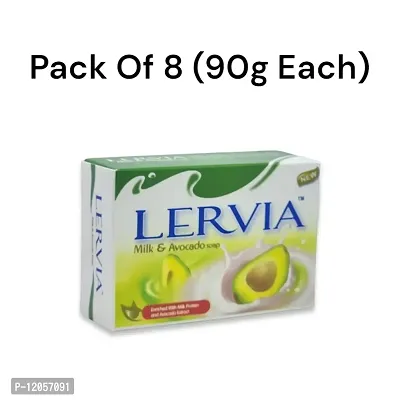 Lervia Milk and Avocado Soap 90g (Pack of 8)