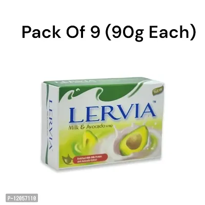 Lervia Milk and Avocado Soap 90g (Pack of 9)-thumb0