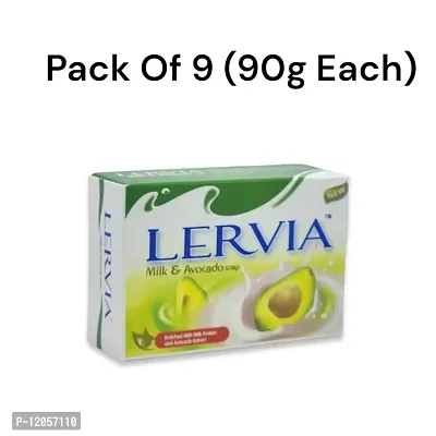 Lervia Milk and Avocado Soap 90g (Pack of 9)