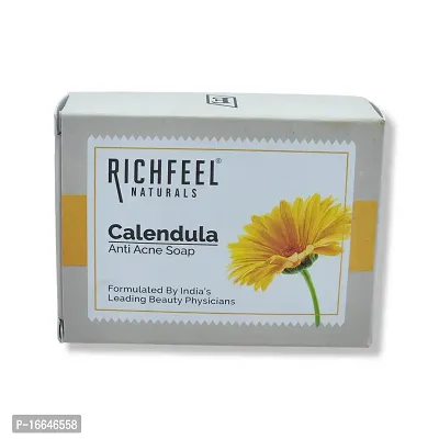 Richfeel Calendula Anti Acne Soap with Calendula Extracts 75g (Pack of 2)