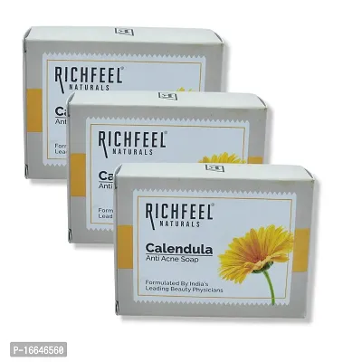 Richfeel Calendula for Anti Acne Soap (Pack of 3)