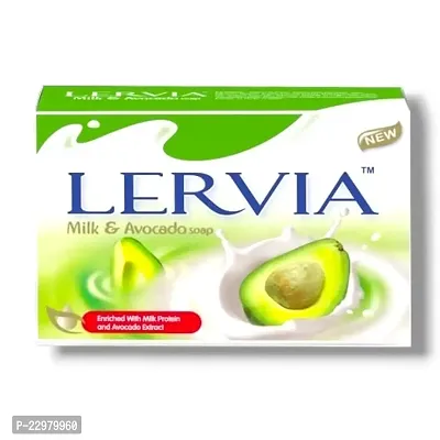 Lervia Soap - Enriched with Milk Protein and Avocado Extract 90g-thumb0