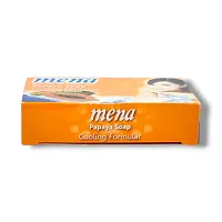 Mena papaya cooling formular lightening and refresh soap 40g (Pack of 2)-thumb1