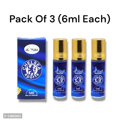 Al hiza Chelsea Sports perfumes Roll-on 6ml (Pack of 3)