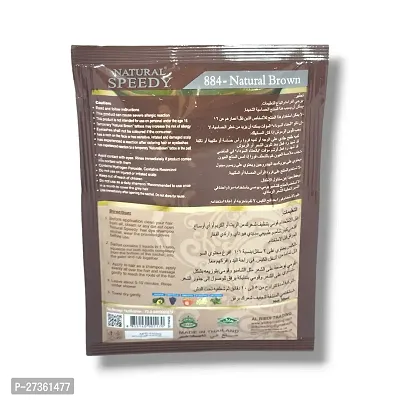 Henna Hair Dye Shampoo Natural Brown 30g-thumb4