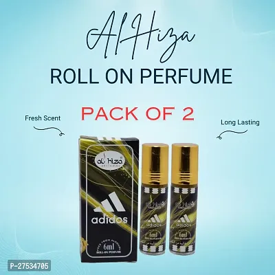 Al hiza perfumes Adidos Roll-on Perfume Free From Alcohol 6ml (Pack of 2)