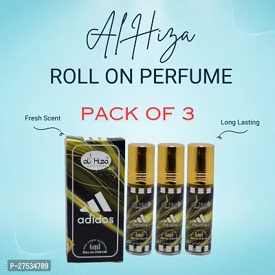 Al hiza perfumes Adidos Roll-on Perfume Free From Alcohol 6ml (Pack of 3)