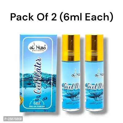 Al hiza Cool Water perfumes Roll-on 6ml (Pack of 2)