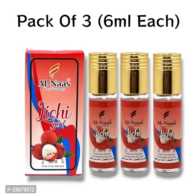 Al Naas Lichi Girl perfumes Roll-on 6ml (Pack of 3)