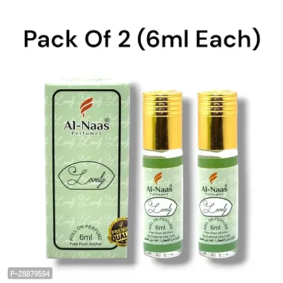 Al Naas Lovely perfumes Roll-on 6ml (Pack of 2)