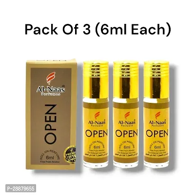 Al Naas Open perfumes Roll-on 6ml (Pack of 3)